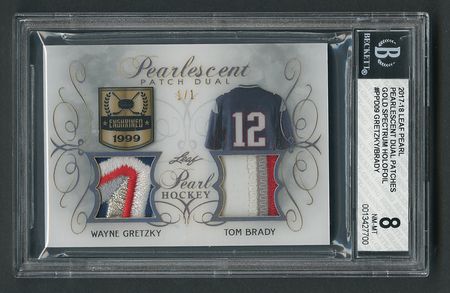 Lot #1060 2017-18 Leaf Pearl Pearlescent Dual
