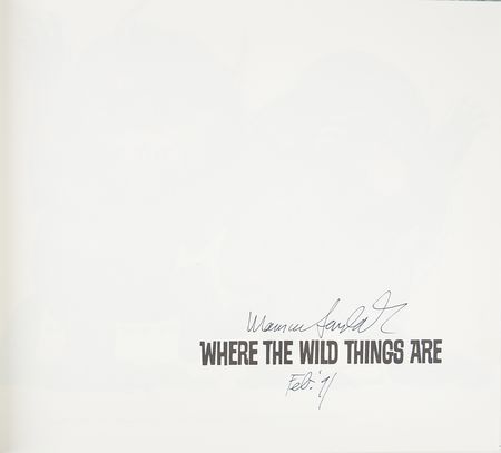 Lot #501 Maurice Sendak Signed Book - Image 2