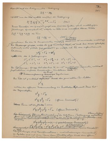 Lot #14 Albert Einstein Handwritten Scientific