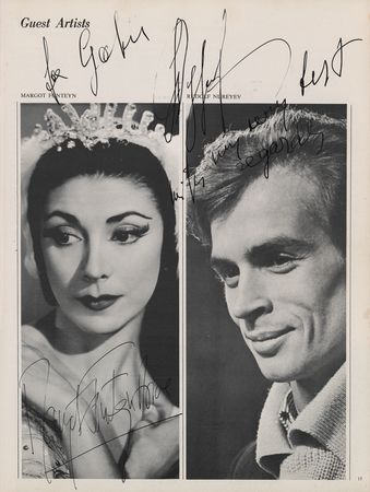 Lot #724 Rudolf Nureyev and Margot Fonteyn Signed Program - Image 1