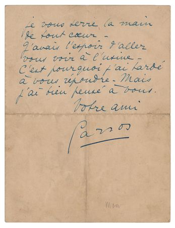 Lot #338 Roland Garros Autograph Letter Signed - Image 2