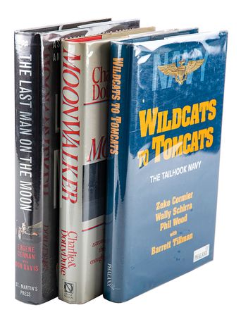 Lot #354 Apollo Astronauts (3) Signed Books - Image 1