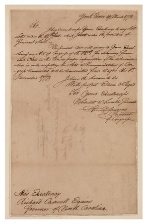 Lot #261 Henry Laurens Autograph Letter Signed - Image 1