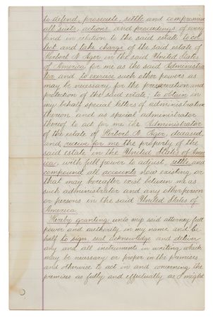 Lot #4 Sanford B. Dole Document Signed - Image 3