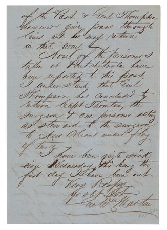 Lot #328 [Daniel Ruggles] Lot of (3) Civil War Letters  - Image 2
