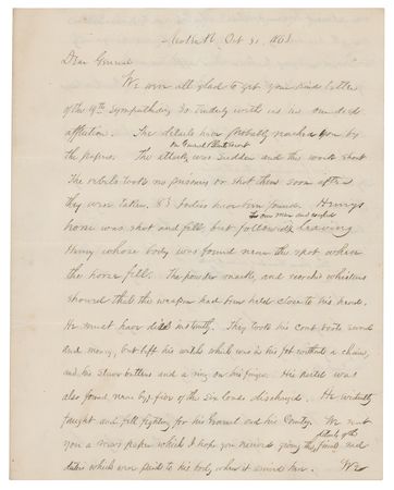 Lot #283 Samuel Ryan Curtis Autograph Letter Signed - Image 1