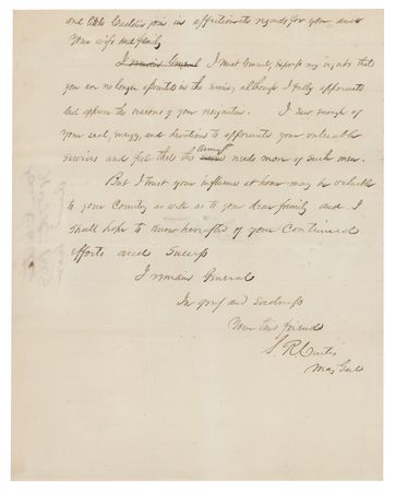 Lot #283 Samuel Ryan Curtis Autograph Letter Signed - Image 3