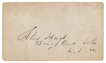 Lot #301 Alexander Hays Signed Photograph - Image 1