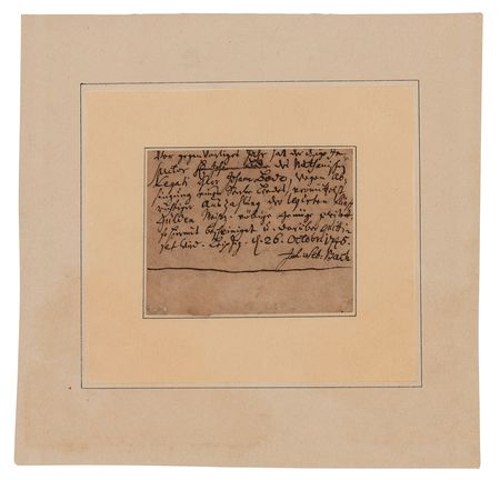Lot #508 Johann Sebastian Bach Autograph Document Signed - Image 4