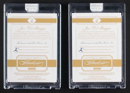 Lot #954 2017 Panini Flawless Joe DiMaggio Diamond (/5) and Ruby (/15) Baseball Cards - Image 2