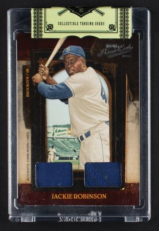 Lot #850 2008 Prime Cuts Jackie Robinson Dual Patch (8/10) Baseball Card - Image 1
