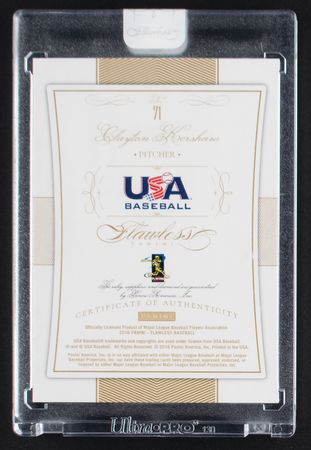 Lot #872 2016 Panini Flawless Clayton Kershaw Ruby/Diamond/Sapphire (5/5) - Image 2