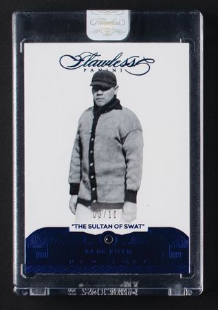 Lot #887 2017 Panini Flawless Babe Ruth Sapphire (3/10) - Image 1