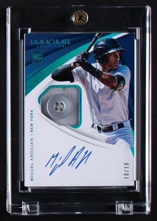Lot #957 Miguel Andujar (4) Autograph/Patch Cards Baseball Cards - Image 2