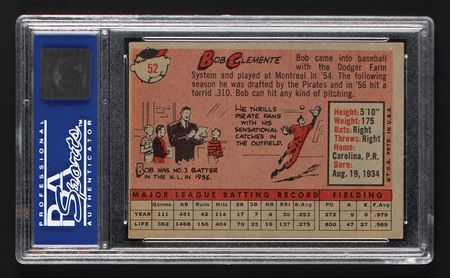 Lot #845 1958 Topps #52 Roberto Clemente (White Letters) PSA EX-MT 6 Baseball Card - Image 2