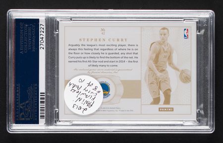 Lot #969 2013 Panini Flawless Gold Stephen Curry Patch (8/10) PSA NM-MT 8 Basketball Card - Image 2