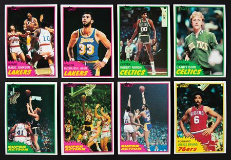 Lot #989 1981 Topps Basketball High-Grade Complete