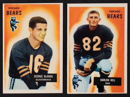 Lot #1041 1951 and 1955 Bowman Football Lot of (51) with Blanda, Groza, and Tittle Football Cards - Image 2