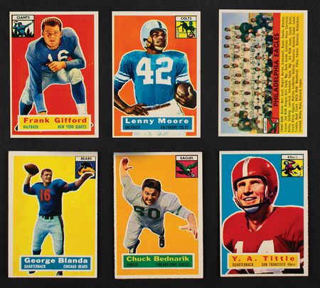 Lot #1044 1956 Topps Football Lot of (40) with