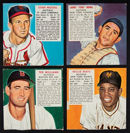 Lot #939 1952 Red Man Tobacco Baseball Complete Set (52) Baseball Cards - Image 1