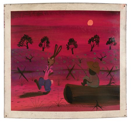 Lot #419 Mary Blair concept storyboard painting