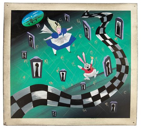 Lot #420 Mary Blair concept storyboard painting of