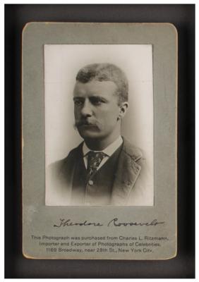 Lot #7057 Theodore Roosevelt Signed Photograph - Image 1