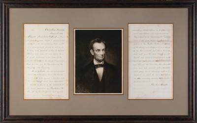 Lot #7033 Abraham Lincoln Document Signed as President - Image 1