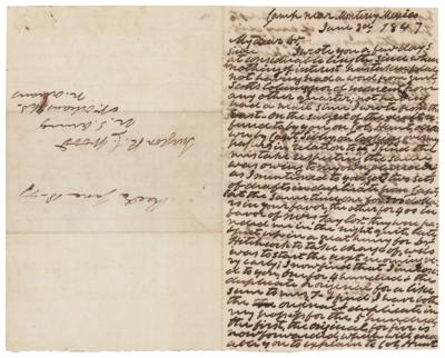 Lot #7026 Zachary Taylor Autograph Letter Signed - Image 1