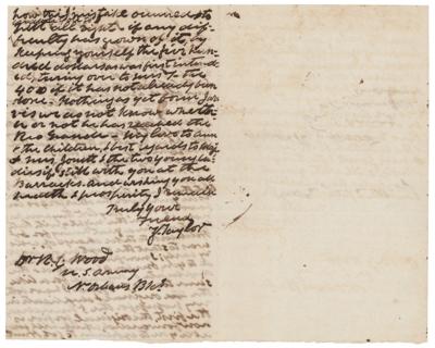 Lot #7026 Zachary Taylor Autograph Letter Signed - Image 2