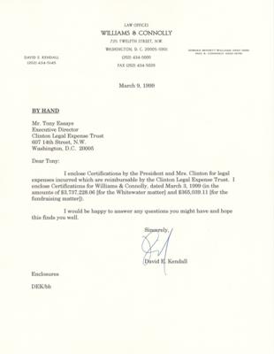 Lot #7120 Bill and Hillary Clinton Document Signed as President and First Lady - Image 1