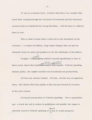 Lot #7110 Gerald Ford 1975 Conference Board Speech Lot  - Image 5
