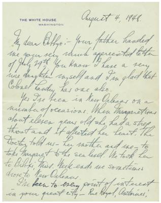 Lot #7086 Harry S. Truman Autograph Letter Signed as President - Image 1