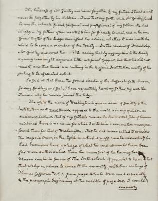 Lot #7012 John Quincy Adams Autograph Letter Signed - Image 4