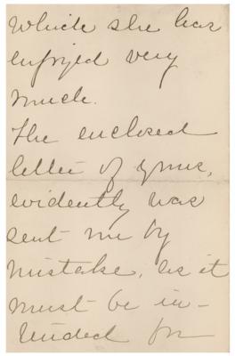 Lot #7053 Mary Harrison McKee Autograph Letter Signed - Image 2
