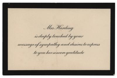 Lot #7067 Florence K. Harding Typed Letter Signed - Image 3