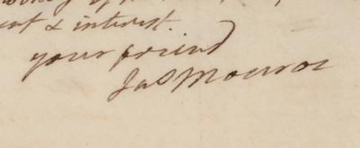 Lot #7009 James Monroe Autograph Letter Signed - Image 5