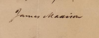 Lot #7008 James Madison Letter Signed with Free Frank - Image 2