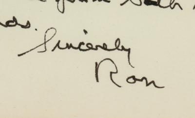 Lot #7114 Ronald Reagan Autograph Letter Signed as President - Image 2