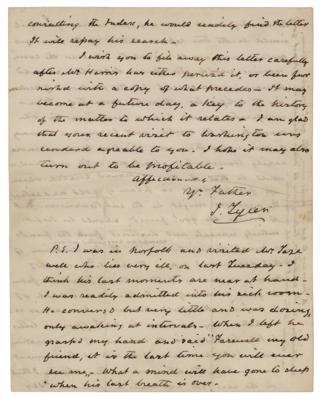 Lot #7023 John Tyler Autograph Letter Signed - Image 1