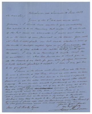 Lot #7030 James Buchanan Autograph Letter Signed - Image 1