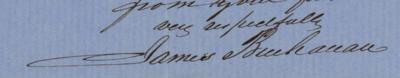 Lot #7030 James Buchanan Autograph Letter Signed - Image 2