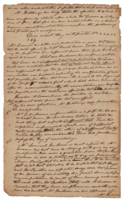 Lot #7014 Andrew Jackson Autograph Letter Signed - Image 2