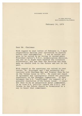Lot #7105 Richard Nixon Autograph Letter and (2) Typed Letters - Image 2