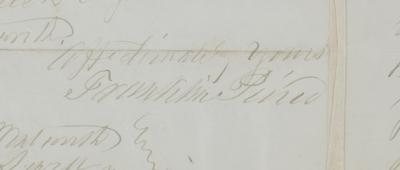 Lot #7028 Franklin Pierce Autograph Letter Signed - Image 4