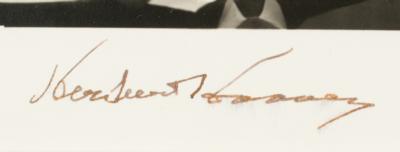 Lot #7078 Herbert Hoover Signed Photograph - Image 3