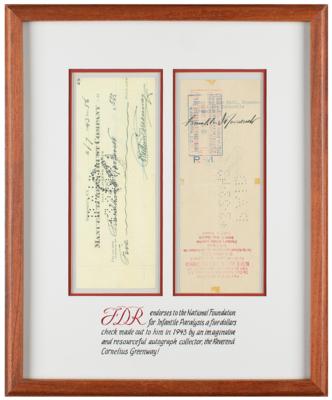 Lot #7085 Franklin D. Roosevelt Signed Check as President - Image 1