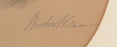 Lot #7066 Woodrow Wilson Signed Engraving - Image 2