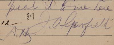 Lot #7046 James A. Garfield Autograph Letter Signed as President - Image 2