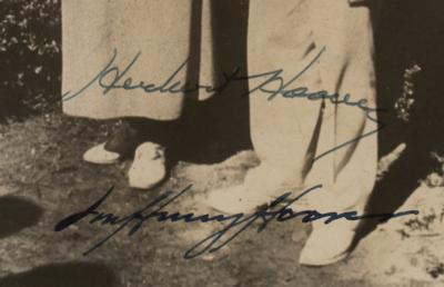 Lot #7079 Herbert and Lou Henry Hoover Signed Photograph - Image 2